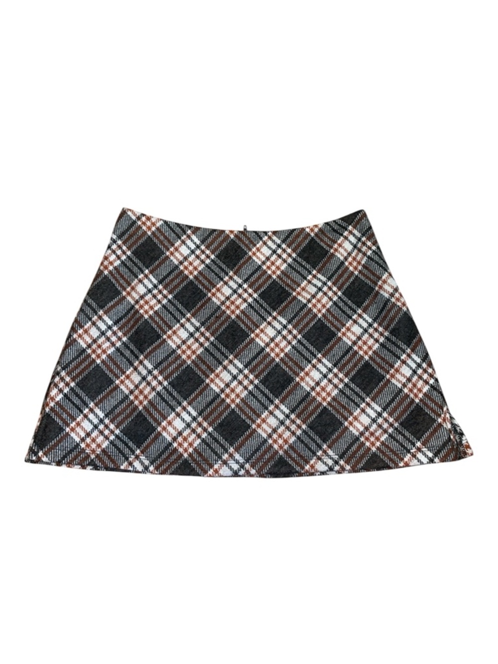 NWT Altar’d state brown plaid mini skirt